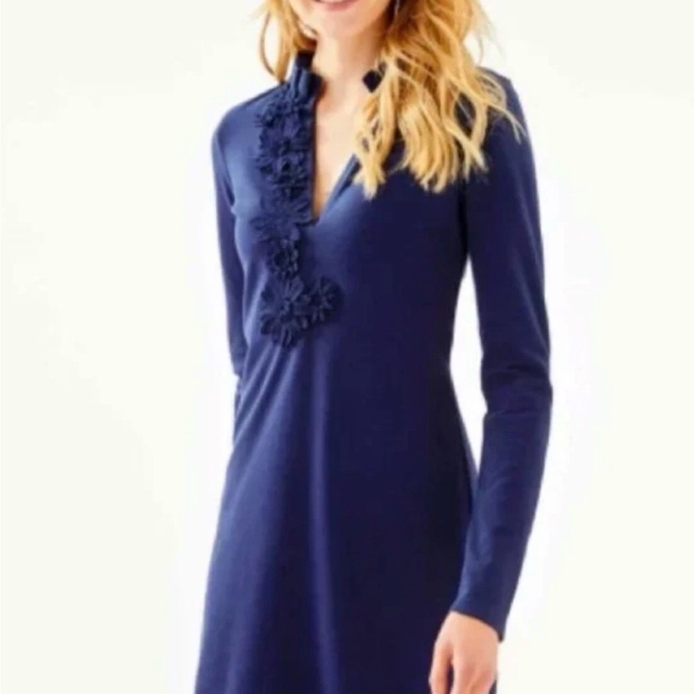 Lilly Pulitzer Navy Long Sleeve Dress